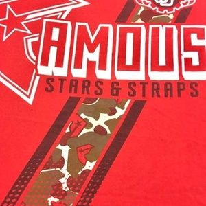 MEN'S FAMOUS STARS AND STRAPS x METAL MULISHA TWITCH TOP 2XL RED TSHIRT